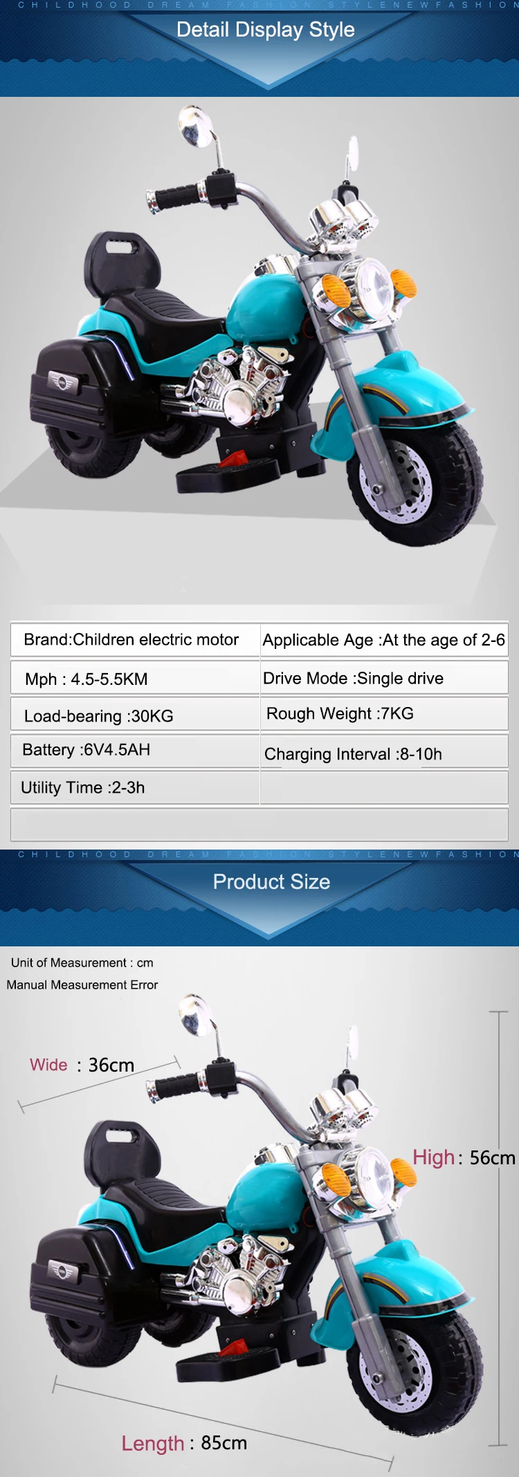 Perfect Citycoco Electric Scooter Cool Fun Protable Three-wheel Adopt Enlarged Widened Seat Single Drive for Kids Motor Playing Scooter 2