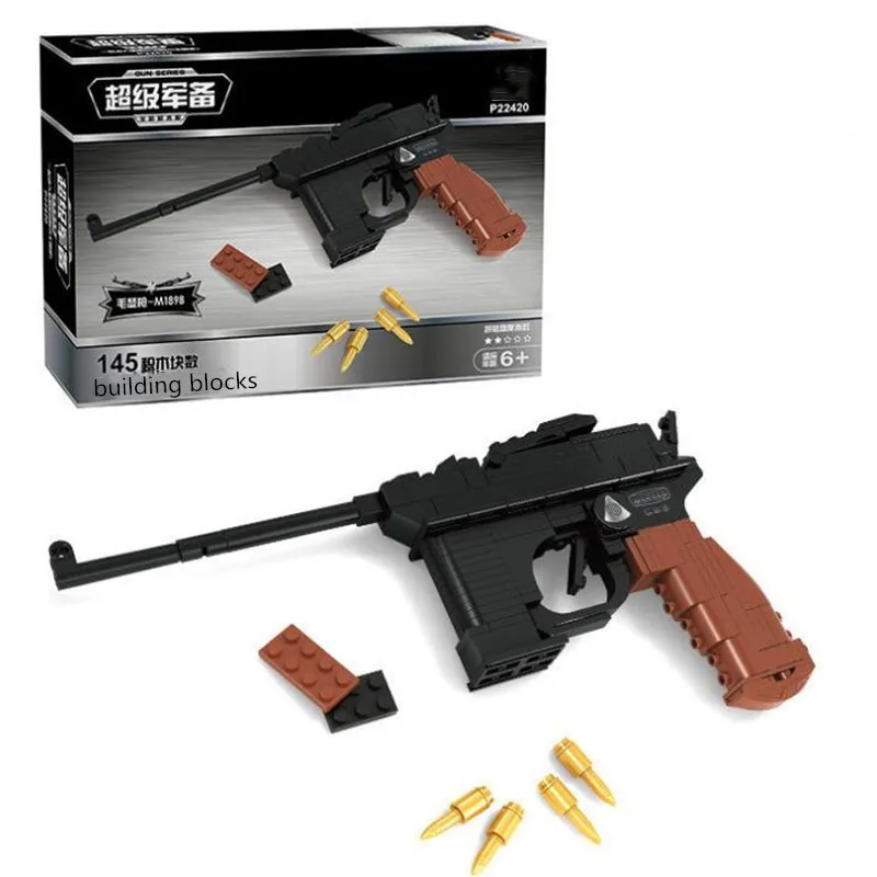 SWAT снайперская винтовка пистолет Desert Eagle наборы строительные блоки детские