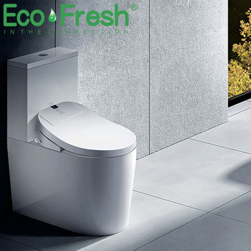 Ecoofresh электрическое удлиненное сиденье для унитаза светодиодный светильник