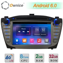 Android 6.0 Octa core 2 ГБ Оперативная память 32 ГБ Встроенная память 7 “4 г WI-FI dab USB dvd-плеер автомобиля радио для Hyundai ix35 Tucson 2009-2015 GPS навигации