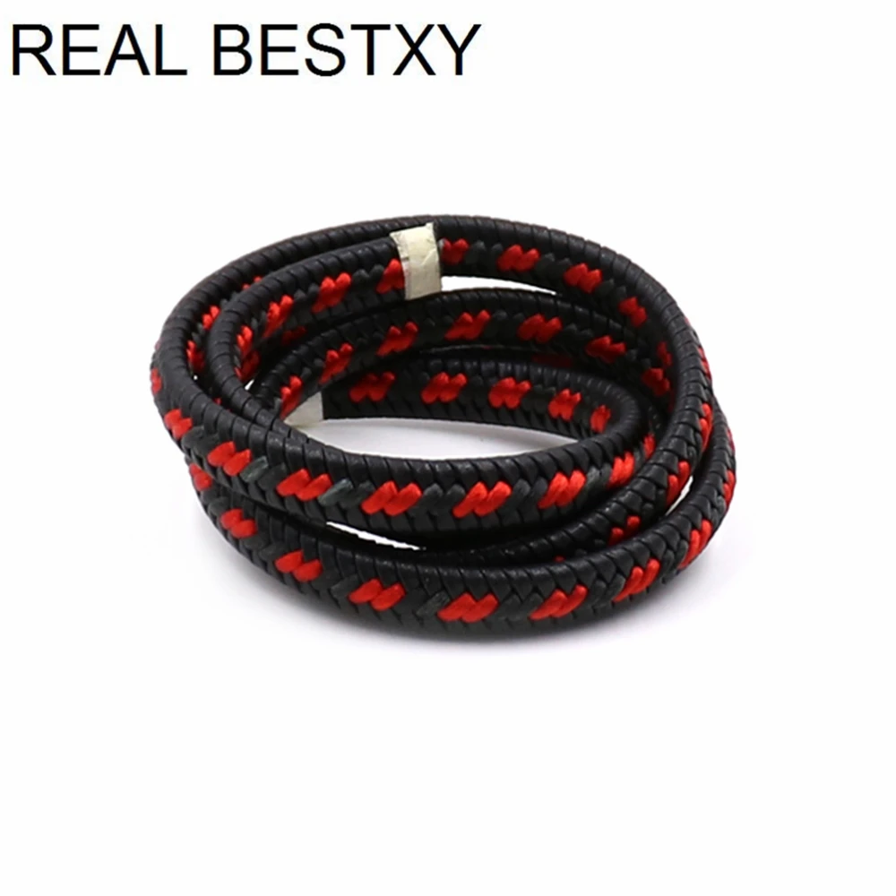 Реальный BESTXY 1 м/лот 12*6 мм волокно и веревка Смешанная плетеная плоская форма