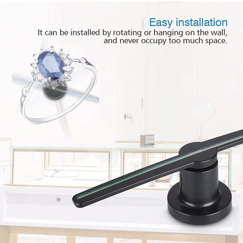 3D Hologram Advertising Display LED Fan Holographic Imaging 3D Naked Eye LED Fan light 3d Display Advertising logo Light Decor 3D Hologram Advertising Display LED Fan Holographic Imaging 3D Naked Eye LED Fan light 3d Display Advertising logo Light Decor