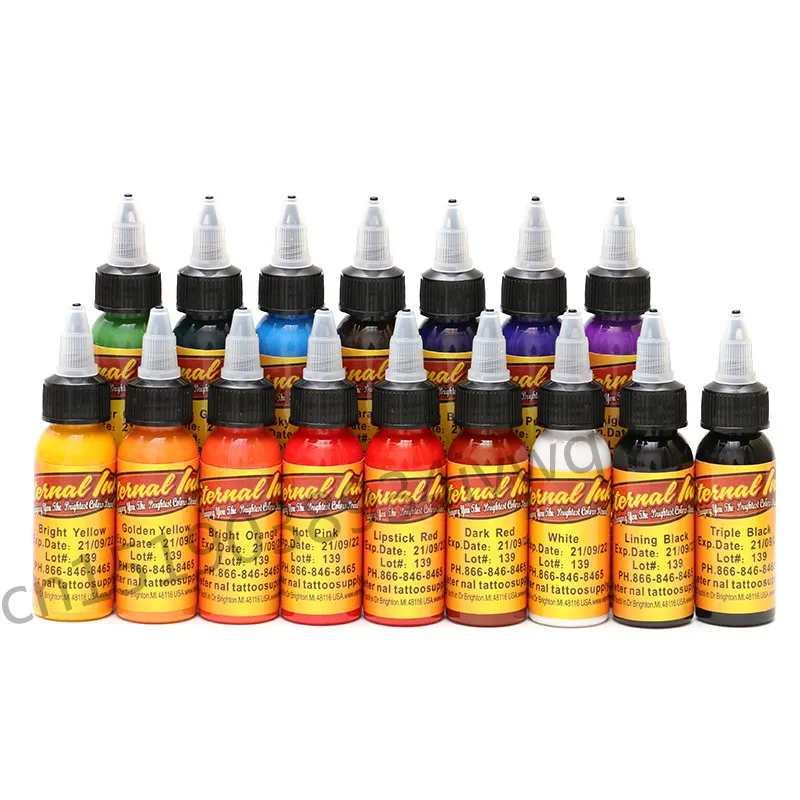 

New Tattoo 16 Color Tattoo Ink Set 1oz 30ml / Bottle