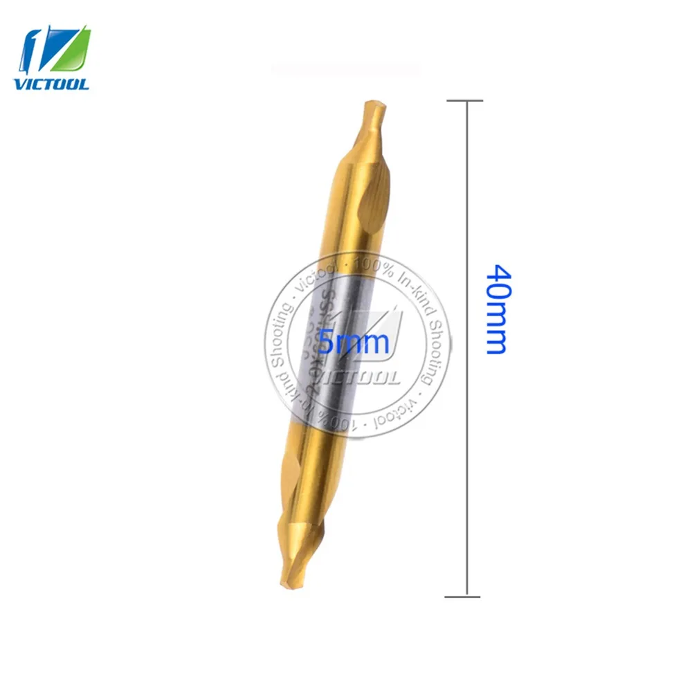 

5 PCS JSG2 HSS diameter 5mm Combined Center Drills Bit Set Countersinks 60 Degree Angle