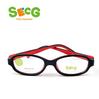 

SECG No Screw Optical Glasses Frame for Kids Children Frames Eyewear Soft Ultralight Toddler's Myopia Boys Girls Rubber