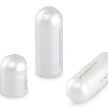 CapsulCN, жемчужно-белый, Размеры 0/10000 штук/коробка пустая разделенные желатиновые капсулы для наполнения капсул травяными натуральными ингредиентами машины