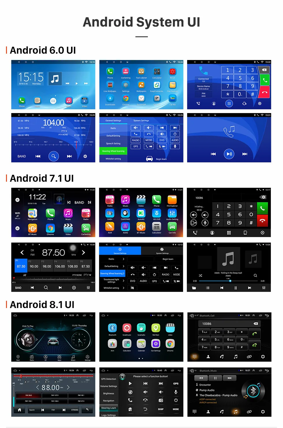 Top Harfey  10.1" Android 8.1 Car Head Unit Radio Player GPS Navigation For HONDA CITY RHD 2014 2015 2016 2017 with Bluetooth wifi 4