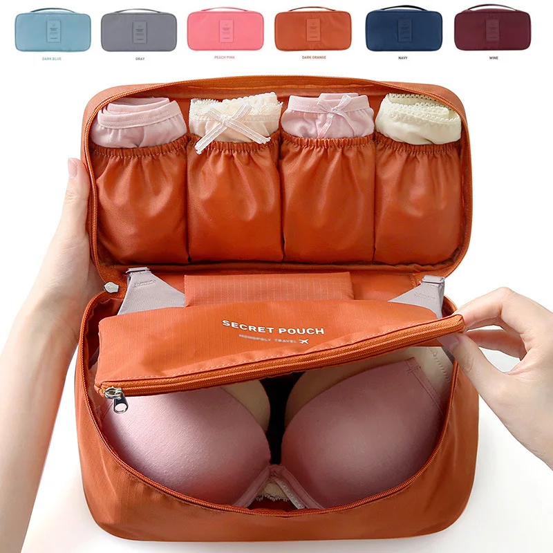 

Multifunctional Travel Storage Bag Luggage Underwear Socks Tidy Organizer Cosmetic Makeup Pouch Case Bra Container Organizer