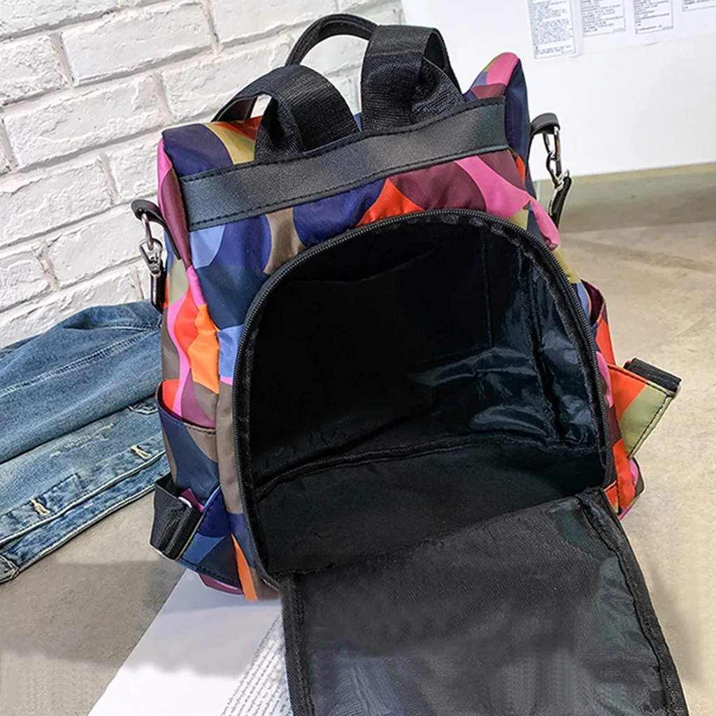 Модная женская сумка через плечо из ткани Оксфорд с защитой от кражи, повседневный рюкзак mochila antirrobo mujer sac a dos antivol