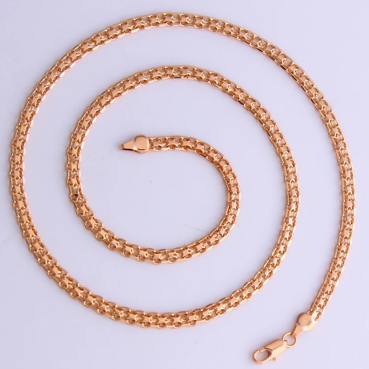 JH Брендовое высококачественное модное мужское ожерелье цепочка из розового золота 55 см Оригинальное уникальное мужское ювелирное ожерелье Подарочные аксессуары