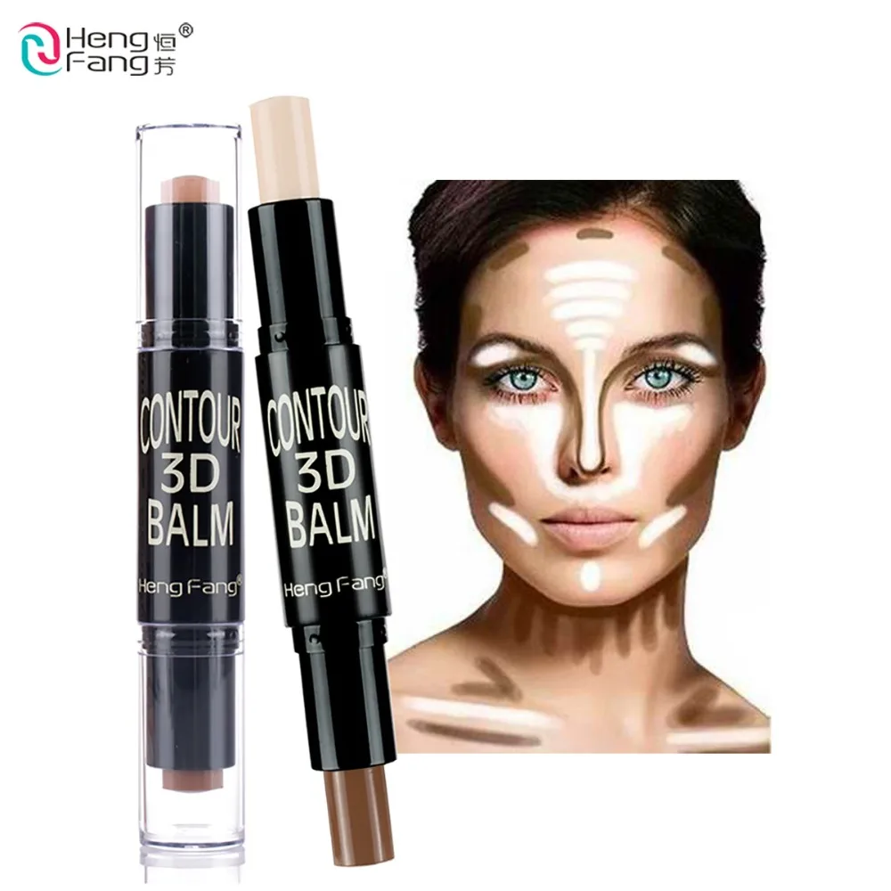

Hengfang 3D highlighter Bronzer iluminador Makeup Shimmer Concealer Cream Glow kylighter Magic Base Face Stick Highlighter Body