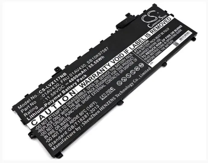 Cameron sino 4800 мА/ч, батарея для LENOVO ThinkPad X1 углерода 01AV430 АСМ SB10K97587 FRU 01AV430 SB10K97587