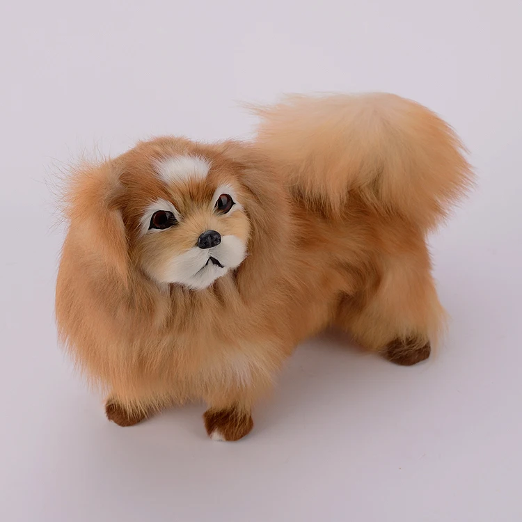 big simulation dog polyethylene & furs Pekingese dog model doll gift