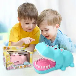 Новое поступление милый Бегемот стоматолог игра Забавный кусающий палец Бегемот стоматолог игра игрушка для детей семья весело