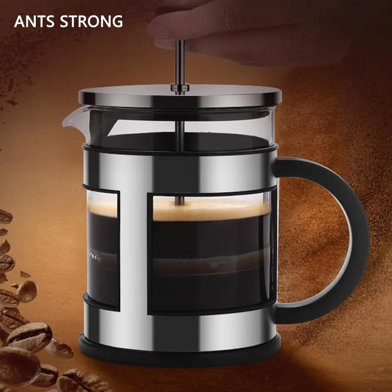 ANTS STRONG Hand pressure type coffee french presses/household portable coffee plunger tea