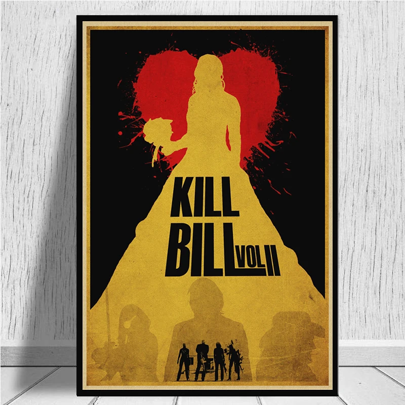 Kill Bill Vol.1 классический Квентин фильм крафт-бумага постер для бара/Кафе Ретро плакат декоративной живописи