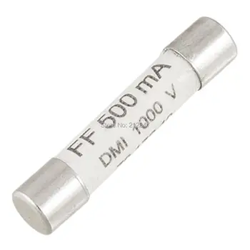 

5Pcs/1000V 500mA 6.3 x 32mm White Ceramic Fuse for Multimeter