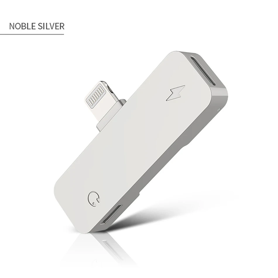 !ACCEZZ 2 in 1 Audio Adapter For iphone X 8 7 Plus XS MAX XR IOS 11 12 Lighting Charging Calling Earphone AUX Splitter Connector (16)