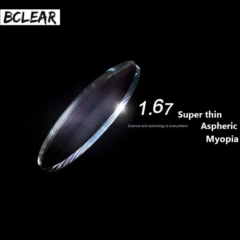 BCLEAR 1.67 Aspheric Ultra Thin Eyeglass Prescription Lenses For Eyes