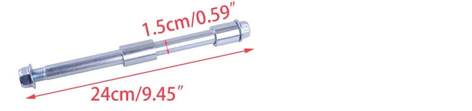Beler 240 мм x 15 мм ось заднего колеса с распорками подходит для 125cc 140cc 160cc питбайк