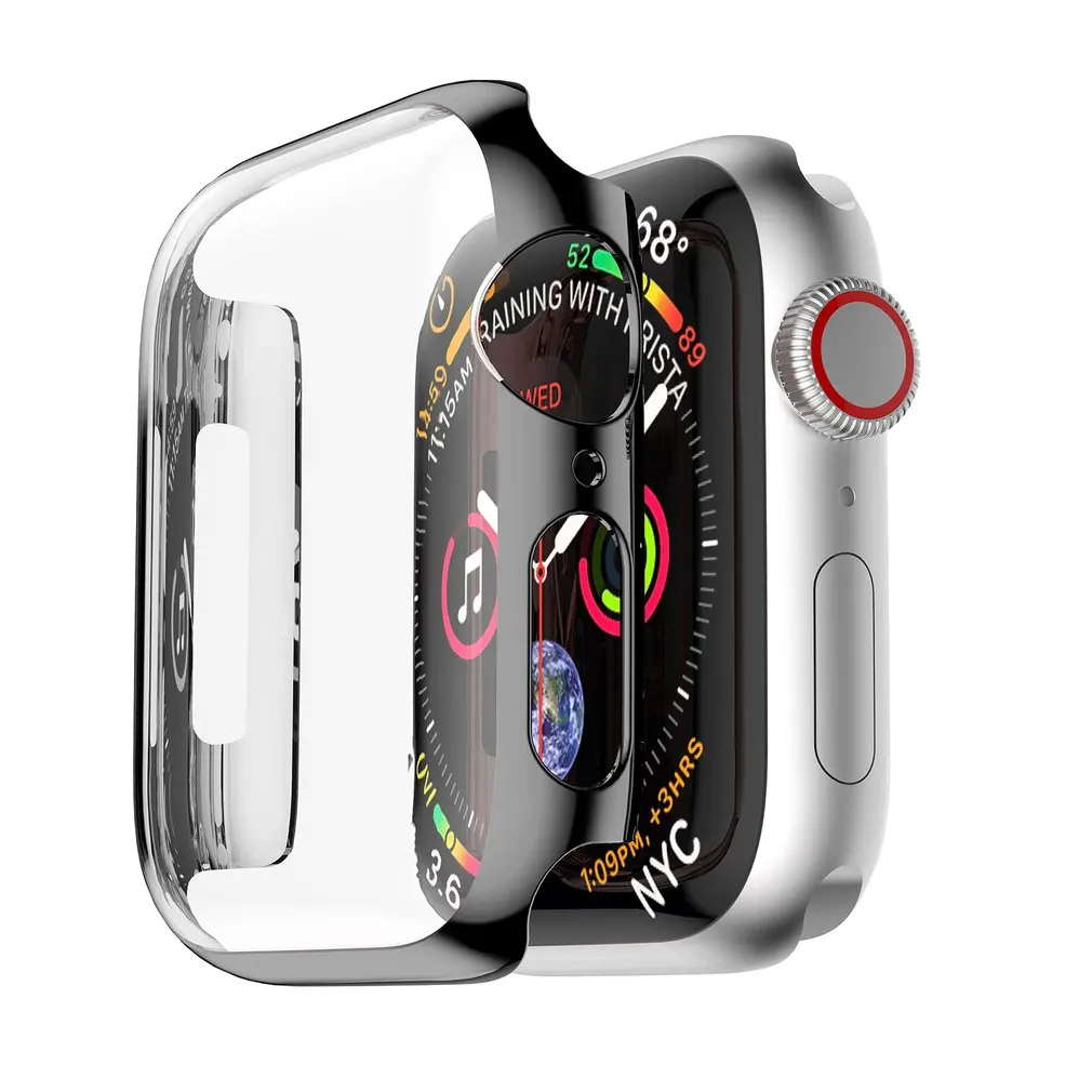 ПК покрытие часы Чехол Крышка Корпус оболочка для наручных часов Apple Watch Series 4 40/44 мм идеально подходит с точными прорезями дизайн Protectable