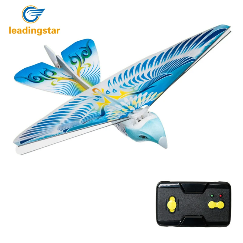 

LeadingStar Flying Avitron Bionic Blue Bird Ornithopter RC Toy PVC Flying Bird Hot Selling Great Children Rc Flying Toy zk35