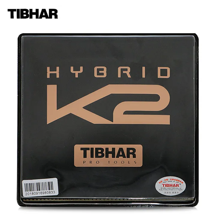 TIBHAR HYBRID K2(липкая Резина+ немецкая жесткая губка, скорость и вращение) Pips-in настольный теннис резиновая губка для пинг-понга