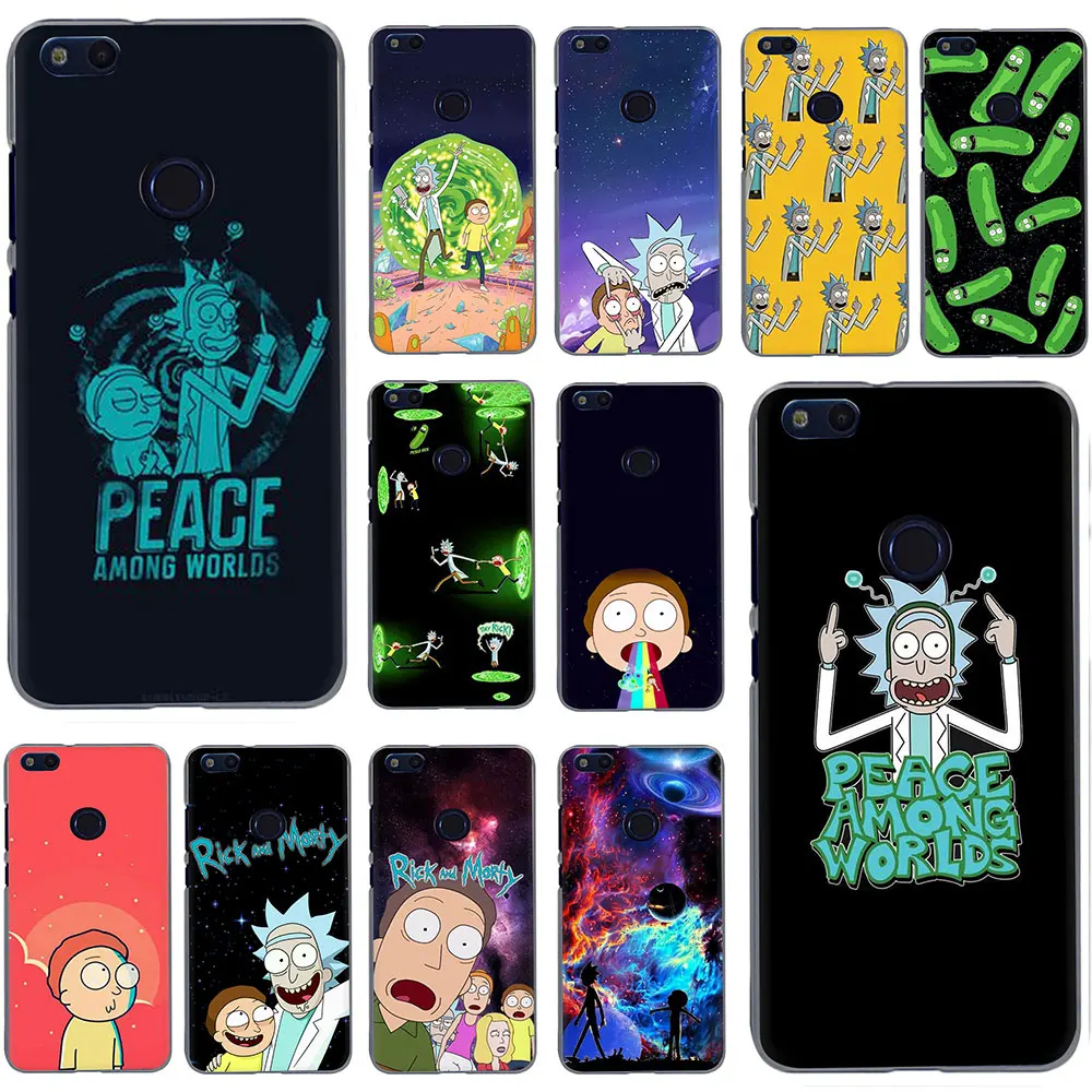 

Rick And Morty funny Hard Phone Case for Huawei Honor 20 Play 6 7 8 A C Pro 7C 5.99in 7 9 10 X Lite