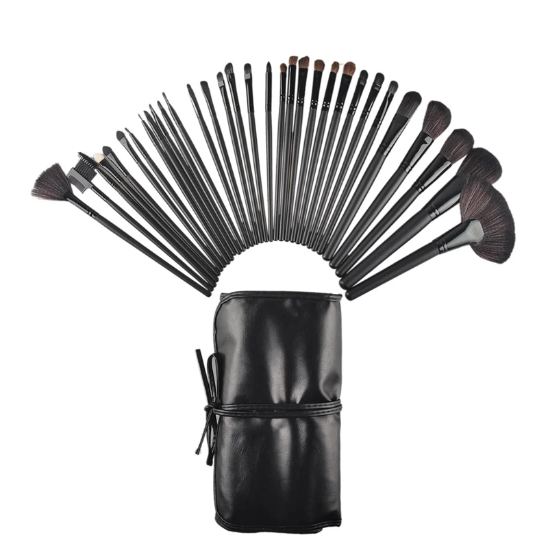 32 шт. набор профессиональных деревянных кистей для макияжа лица|set brush|kit makeup
