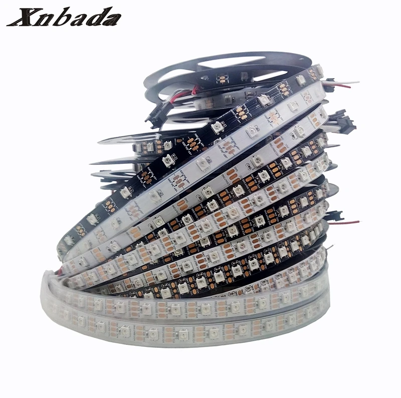 Индивидуальная длина WS2812B индивидуально Адресуемая WS2812 IC 5050SMD RGB Светодиодная