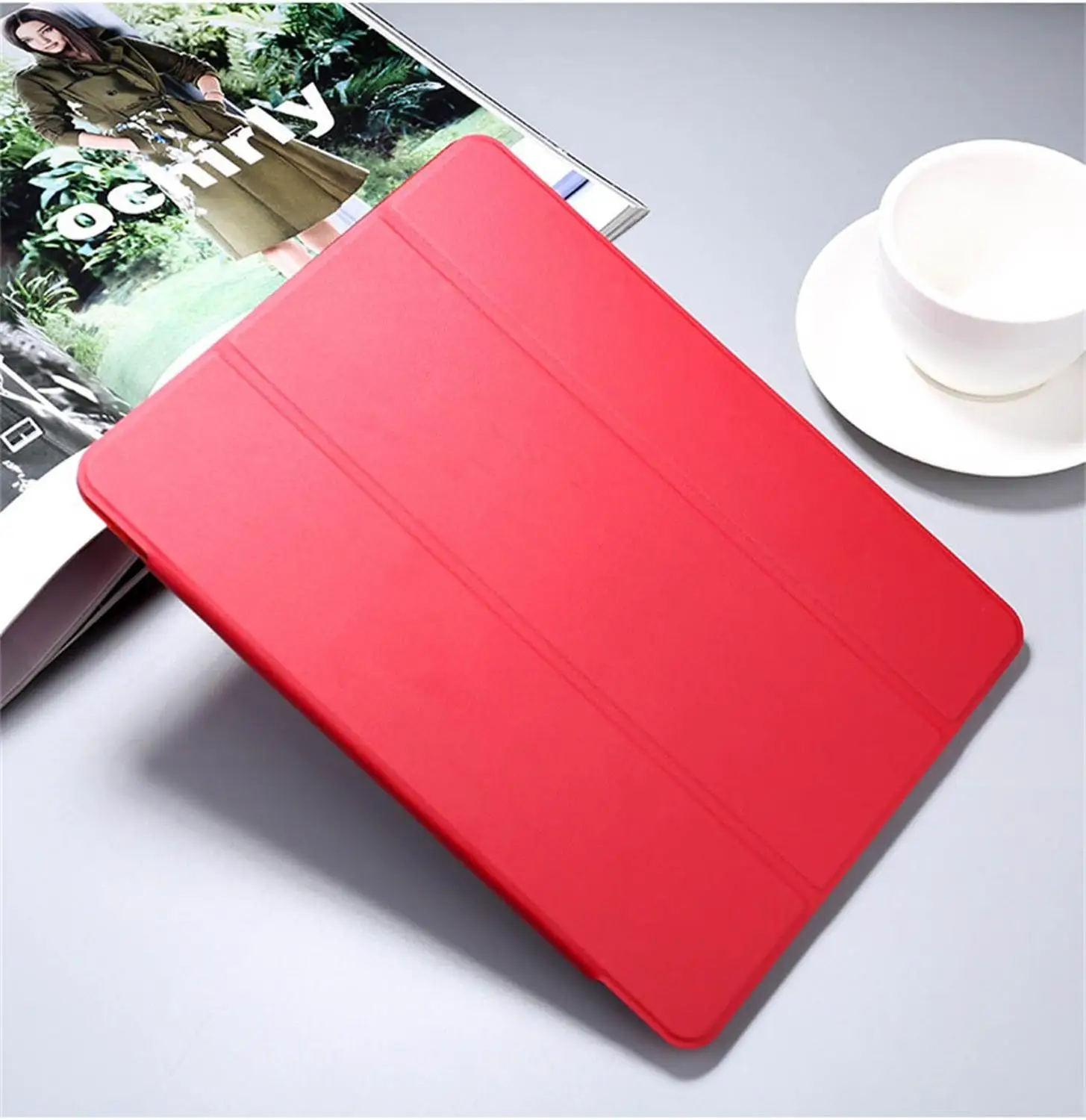 Противоударный чехол на для iPad Mini 5 7,9 чехол Коке Магнитная флип Чехлы mini5 случаи Авто сон, Пробуждение ручка паз таблетки fundas - Цвет: Красный