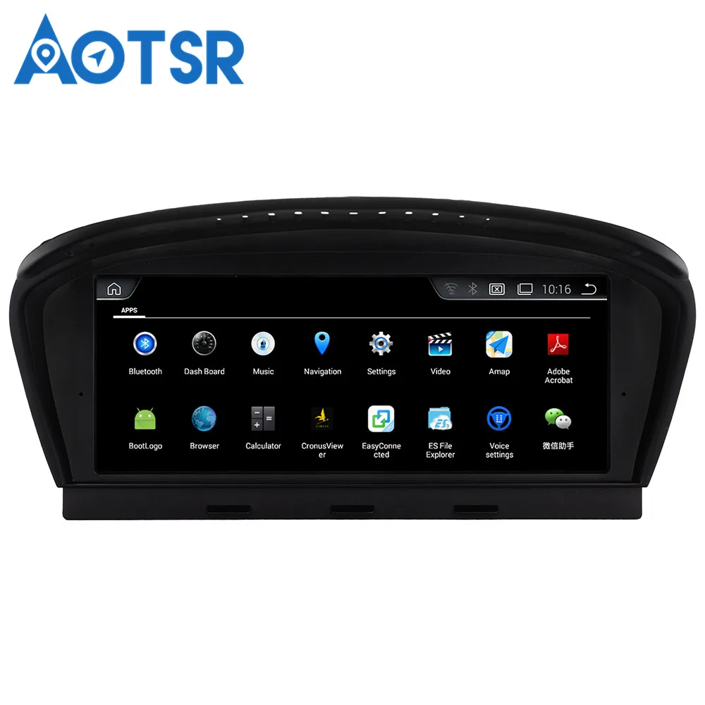 Perfect Aotsr Android 4.4 Car GPS Navigation NO DVD Player Headunit For For BMW 5 Series E60 (2005-2010) 1 Din Radio Multimedia Stereo 2