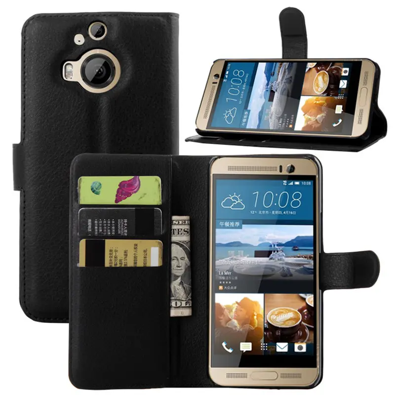Из искусственной кожи Micgita для htc один M9 Plus карт памяти Личи узор Чехол-футляр