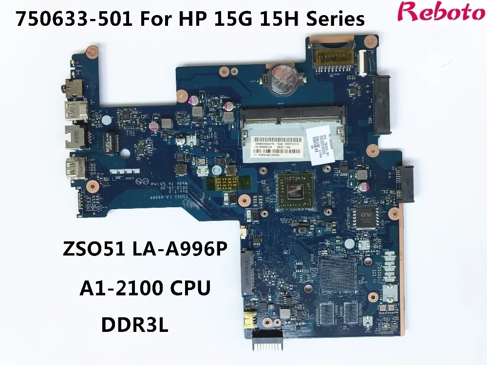 Отремонтированная материнская плата для ноутбука HP Pavilion серия 15 G 17 ZSO51 750633 501