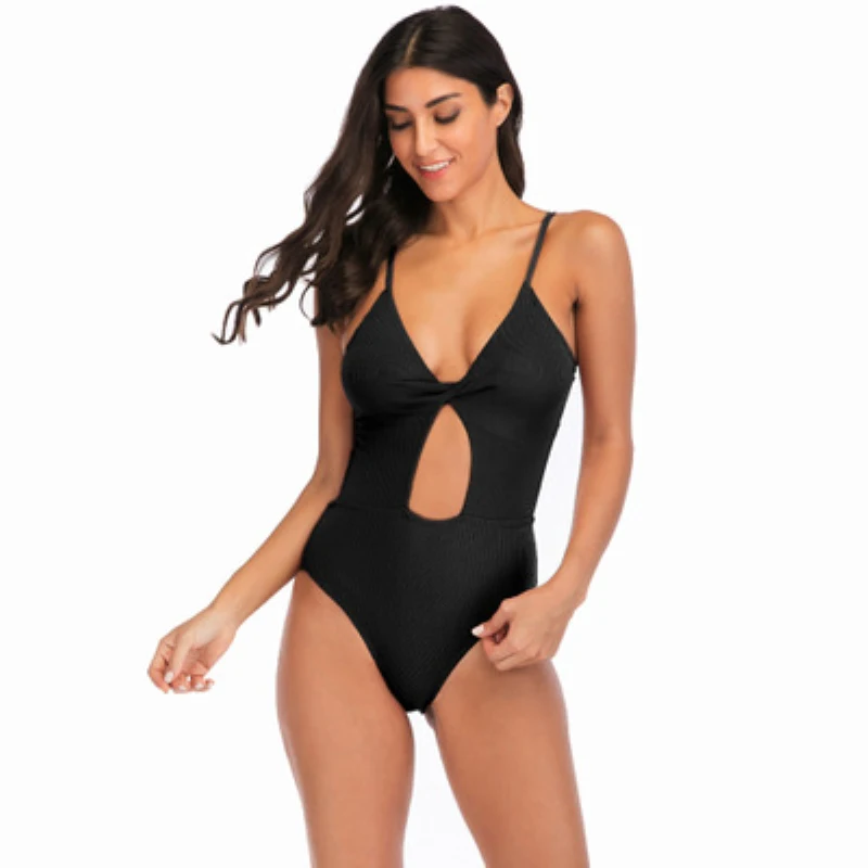 

3 Colors New Arrival Beach Swimsuit Women Sexy Bikinis Jumpsuit High Waist Handmade Knitted Summer Bikini Swimwear Bodysuit