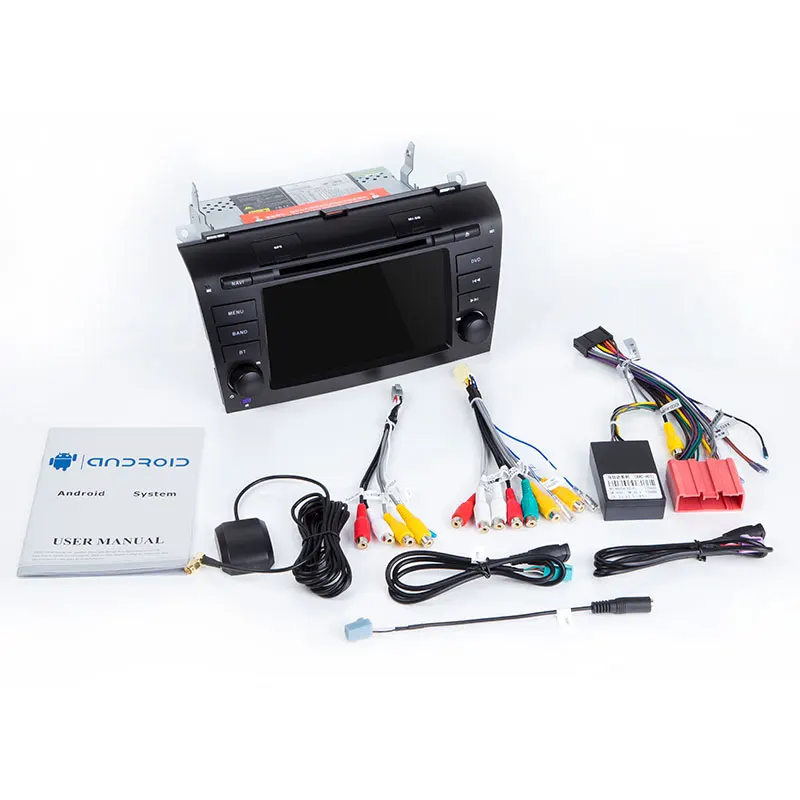2 Din Android 8 1 DVD плеер автомобиля для MAZDA 3 2004 2005 2006 2007 2008 2009 клейкие ленты рекордер