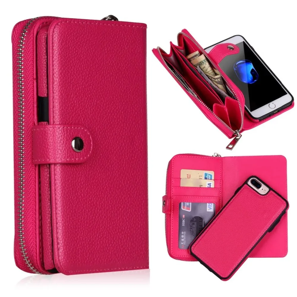 

Multifunction For Samsung Galaxy S8/ S8 Plus Phones PU Leather Wristlet Cash Clutch Wallet Card Slot Case Cover Pouch Bag Skins