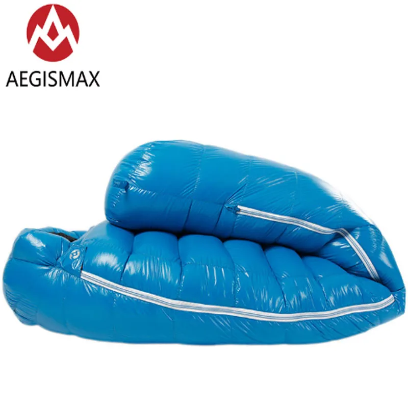 Спальный мешок AEGISMAX 800FP G1 G2 белый гусиный пух ультралегкий Нейлоновый с