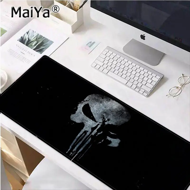 Maiya Cool New Marvel Каратель DIY дизайн игровой с узором коврик для мыши большой коврик для мыши клавиатуры коврик