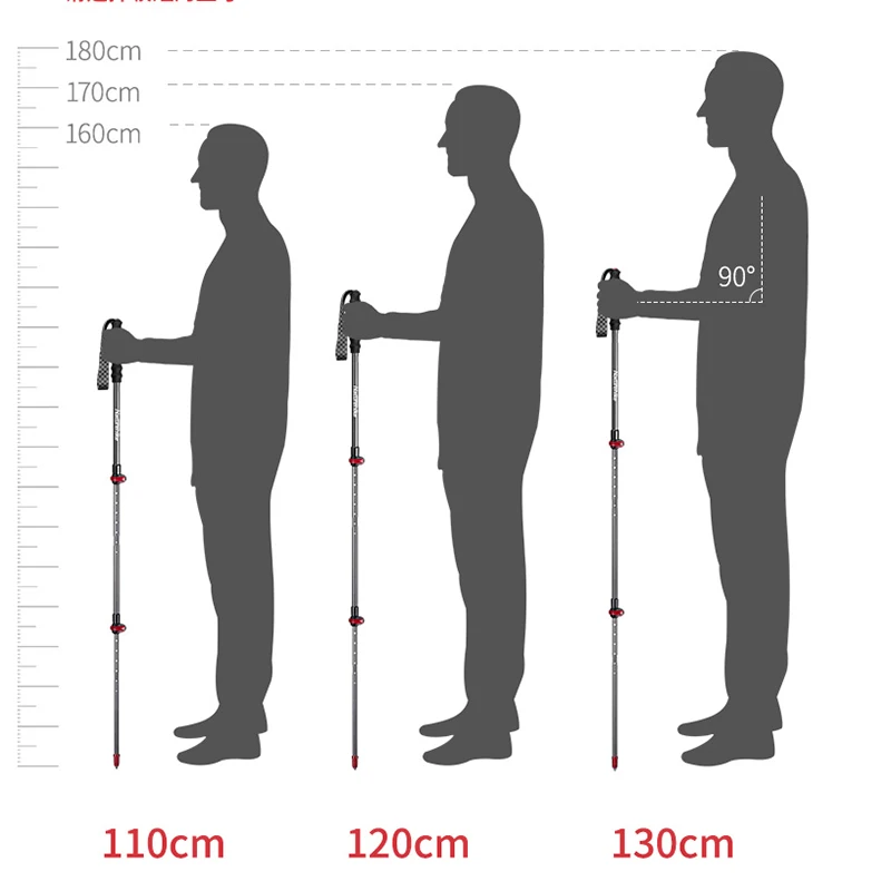 Naturehike новейшие удостоенные наград складные, для горного туризма палки Сверхлегкий Быстрый замок туристический полюс углеродного волокна трость