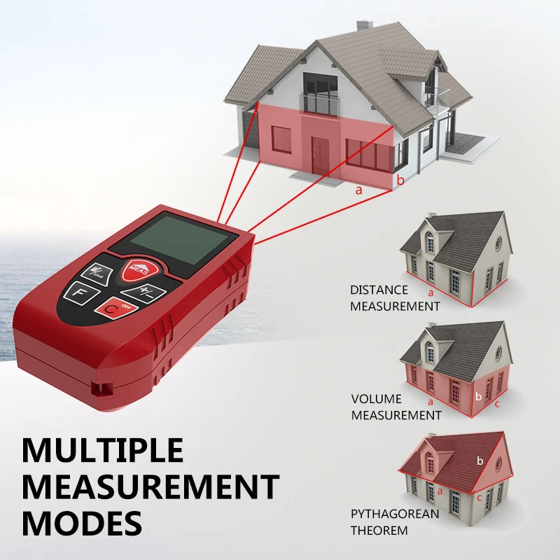 Лазерный дальномер PRACMANU, 40 м, 60 м, 80 м, 100 м, дальномер, trena, лазерный дальномер, устройство для измерения, линейка, инструмент для тестирования