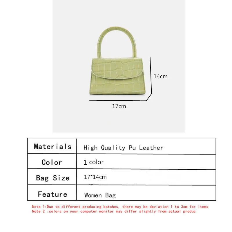 Bolsa Feminina модная сумка из аллигатора с ручкой сверху Дизайнерская Женская мини-сумка через плечо сумки через плечо для женщин Sac