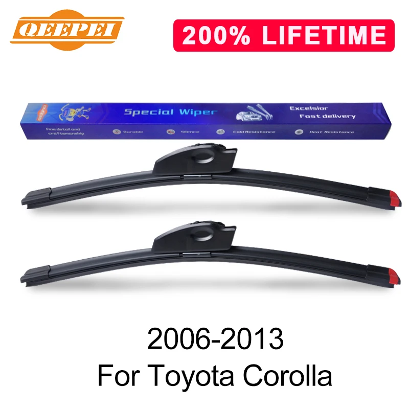 Сменная Щетка стеклоочистителя QEEPEI для Toyota Corolla 2006-2013 силиконовая резина
