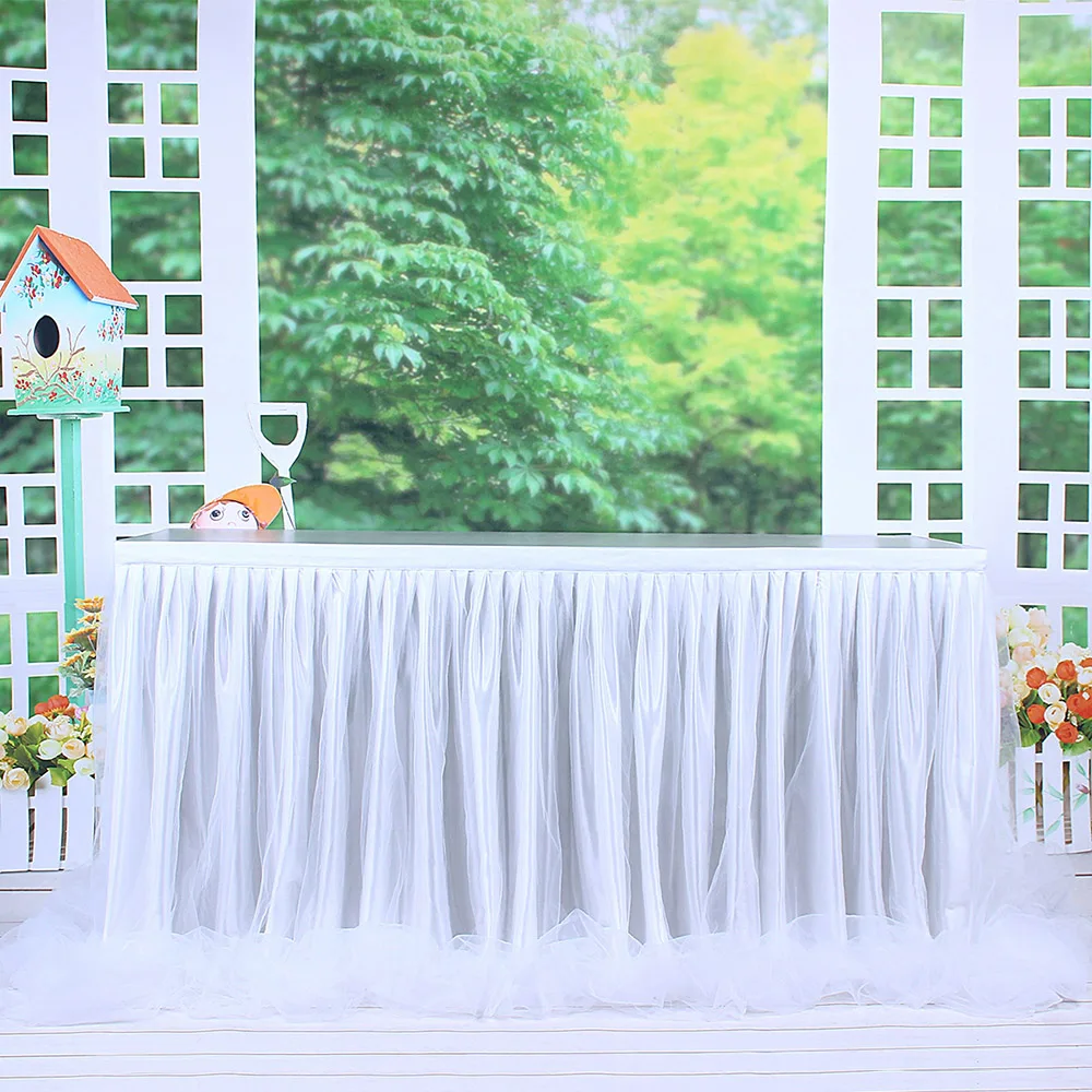 Aliexpress Com Buy Handmade Tulle Table Skirt Tablecloth For Party Aliexpress Com Buy Handmade Tulle Table Skirt Tablecloth For Party
