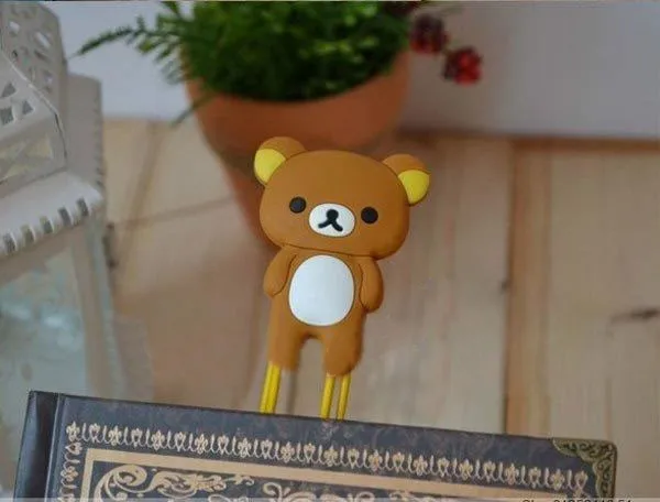 Бумага для рукоделия Pengiriman бесплатно Rilakkuma Kawaii Seri kclip Закладка,/Memo kclip, Скрепка, Hadiah Kebaruan, Eceran K6402