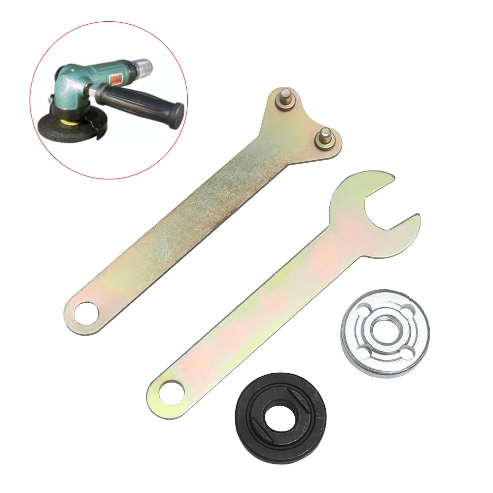 

1Set Angle 100 Grinder Spanner Wrench & Flange Nuts Tool Set for Replacing Discs Replacement Hand Tools
