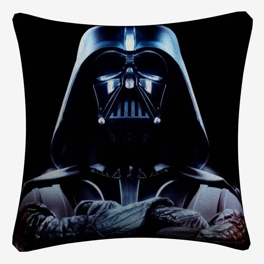 Винтажная мягкая хлопковая льняная наволочка Darth Vader Chewbacca 45x45 см винтажная наволочка для Диванный домашний декор Almofada - Цвет: 4