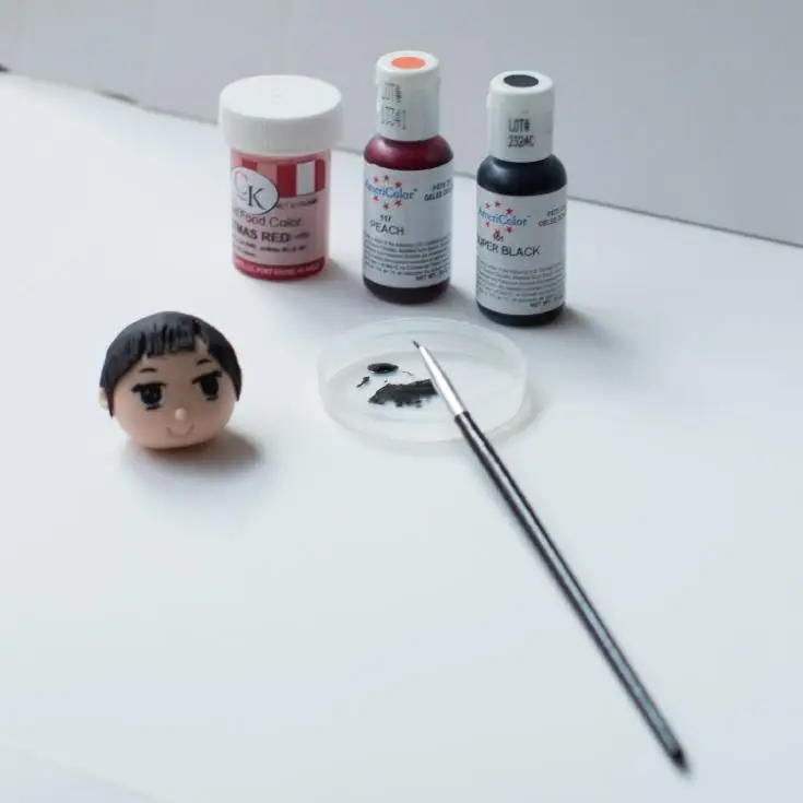 

Fondant Cake Cookie Food Coloring Brush Super Small Brush End For Drawing Wilton Cake Decorating Tools 1 Brush and 1 Food Color