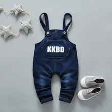 Коллекция года, корейская детская одежда Зимний хлопковый детский комбинезон, теплые бархатные штаны для мальчиков и девочек детские брюки