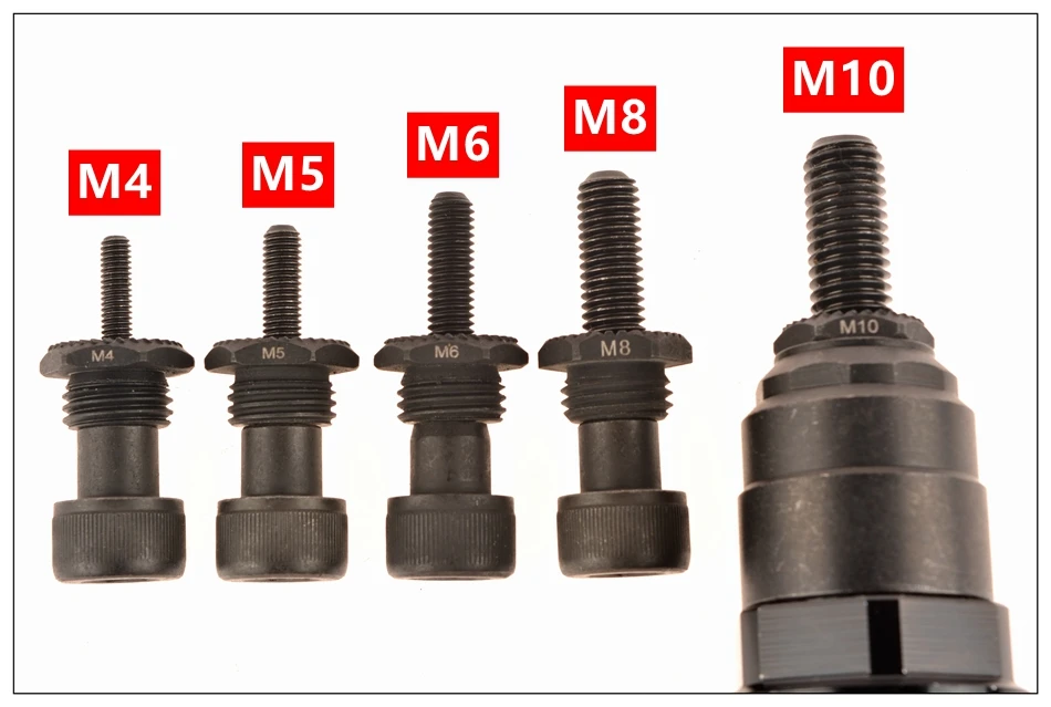 M4-M5-M6-M8-M10 электрические заклепки пистолет сталь и Alu батарея клепальщик адаптер вставить гайка беспроводные адаптер для сверла клепки